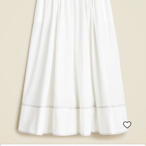 J. Crew White Maxi Skirt